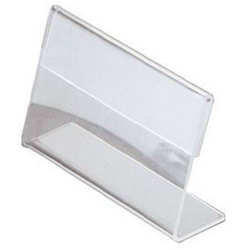 Ценникодержатель L-образный 105*60 мм. прозрачн. (1 мм) 105-060-1