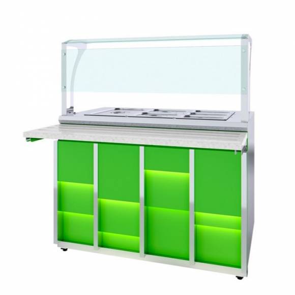 Мармит вторых блюд паровой Neon Luxstahl МВП (С)-1500 Premium