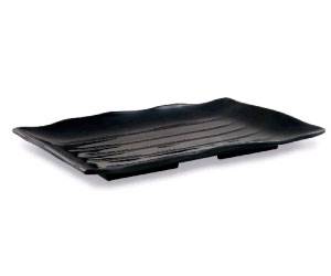 Тарелка прямоугольная 340х230мм Ever Unison черная JSQ513/BLACK 32673