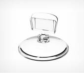 Держатель для ценников и табличек d=4,9 см. h= 3,5 см. прозр. пласт на подставке Держатель для ценников и табличек d=4,9 см. h= 3,5 см. прозр. пласт на подставке