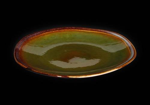 Тарелка мелкая 255мм Corone Verde синий+зеленый HL496950  фк0706