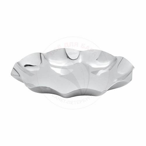 Блюдо круглое 275мм волнистый край нерж. КНР 99000063 Блюдо круглое 275мм волнистый край нерж. КНР 99000063