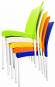 Стул алюминиевый 06113AM сиденье пластиковое оранжевый