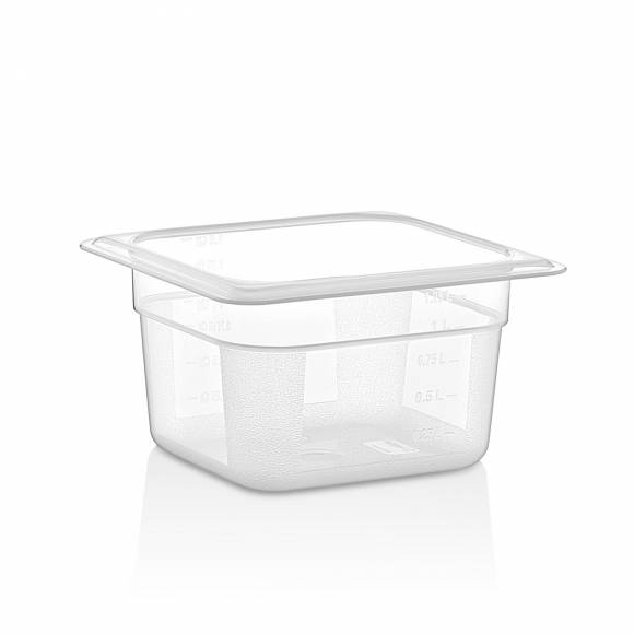 Гастроемкость GN1/6-100 1,25 л. п/п прозрачная GP 76778 Гастроемкость GN1/6-100 1,25 л. п/п прозрачная GP 76778