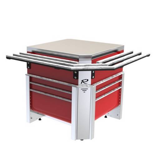 Прилавок нейтральный угловой внешний 90 градусов RU10A90 Case (755х755х860)