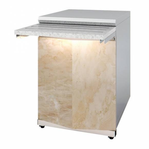Прилавок нейтральный Monolith Luxstahl ПН-600 Premium