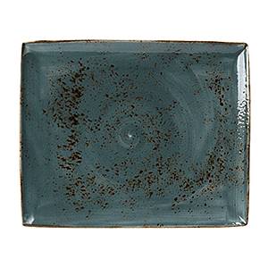 Блюдо прямоугольное 330х270мм Craft Blue Steelite фарфор синий 1130 0551  /6/