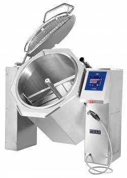 Котел пищеварочный опрокидывающийся Абат КПЭМ-350-ОМП с миксером Котел пищеварочный опрокидывающийся Абат КПЭМ-350-ОМП с миксером