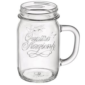 Банка-кружка 415мл с ручкой Quattro Stagoni Bormioli Rocco стекло 3.57768 б/крышки Банка-кружка 415мл с ручкой Quattro Stagoni Bormioli Rocco стекло 3.57768 б/крышки