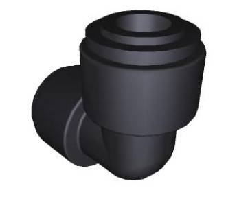 Фитинг угловой диаметр 10-10 мм JG Unox KRC1360A-1