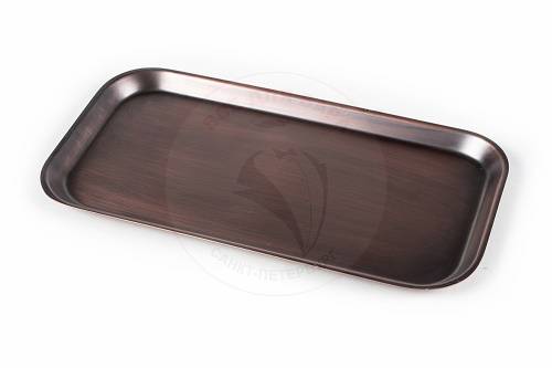 Поднос прямоугольный 330х170х15мм нерж. сталь Hammered Antique  81240016