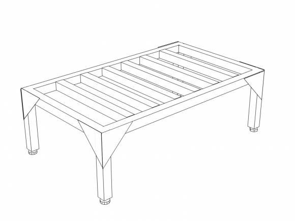 ПР Подтоварник с решетчатой поверхностью 500*400*300 ПР Подтоварник с решетчатой поверхностью 500*400*300