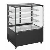 Витрина холодильная кондитерская KC71-130 VV 1,2-2 (открытая) (9005)