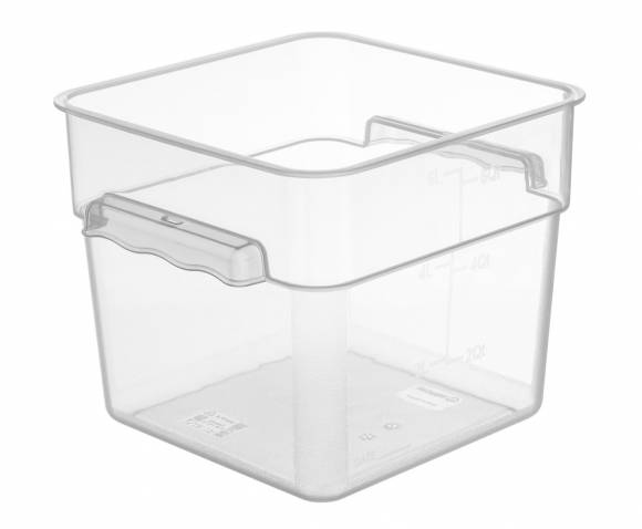 Контейнер для продуктов квадратный 6,7 л. 22*22*19 см с мерной шкалой, прозрачный, п/п, б/к GP 76701 Контейнер для продуктов квадратный 6,7 л. 22*22*19 см с мерной шкалой, прозрачный, п/п, б/к GP 76701