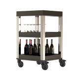 Тележка сервировочная для напитков 3 уровня, сталь, полимер, Pintinox 97150852 Тележка сервировочная для напитков 3 уровня, сталь, полимер, Pintinox 97150852