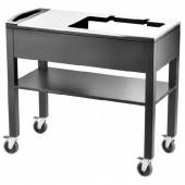 Тележка сервировочная для горячих блюд 2 уровня, МДФ цвета венге, сталь Pintinox 97150741 Тележка сервировочная для горячих блюд 2 уровня, МДФ цвета венге, сталь Pintinox 97150741