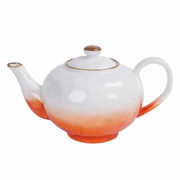 Чайник, 600 мл, фарфор,оранжевый цвет "The Sun" P.L. 170644 /1/ Чайник, 600 мл, фарфор,оранжевый цвет "The Sun" P.L. 170644 /1/