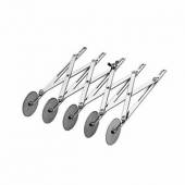 Нож роликовый д/теста 5 лезвий; сталь нерж.; H=55, L=220мм; металлич. Paderno 47820-05 Нож роликовый д/теста 5 лезвий; сталь нерж.; H=55, L=220мм; металлич. Paderno 47820-05