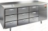 Стол холодильный Hicold GN333/TN 9 ящиков Стол холодильный Hicold GN333/TN 9 ящиков