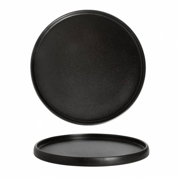 Тарелка мелкая с бортом 285мм, черный "Corone Bushido" [24092] фк6523
