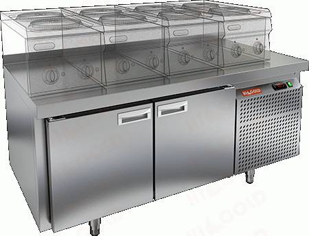 Стол холодильный HICOLD GN11/TN LT 2 двери