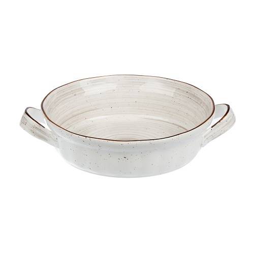 Блюдо круглое с ручками 225мм фарфор White Fusion P.L. 81223027 /6/