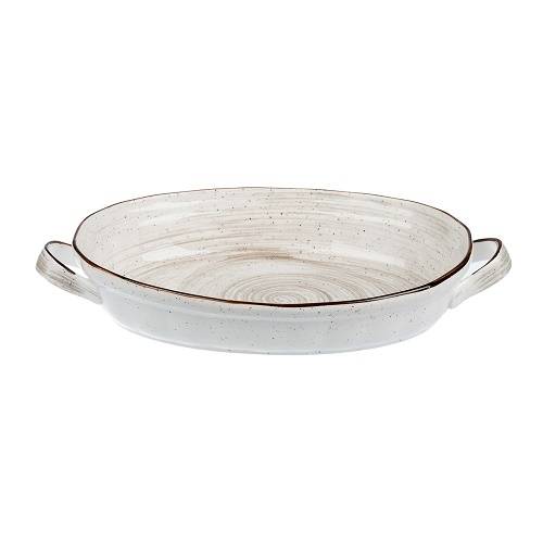 Блюдо овальное с ручками 310х230мм фарфор White Fusion P.L. 81223028 /6/