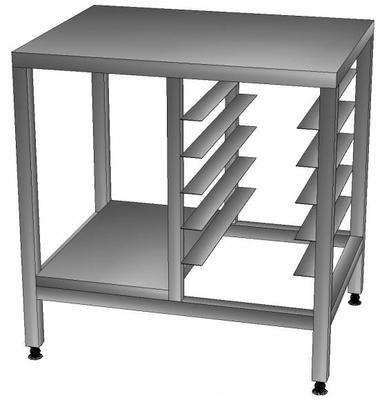 Подставка 860*650*700 под RATIONAL iCombi Pro/Classic 10-1/1 с полкой и 5-ю направляющими