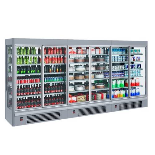 Витрина пристеночная Stretto 2500-07 M (RAL9003+3020+9003, боковая панель прав.и лев. со стеклопакет Витрина пристеночная Stretto 2500-07 M (RAL9003+3020+9003, боковая панель прав.и лев. со стеклопакет