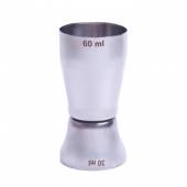 Джиггер нерж. 30/60 мл. d=43/43 мм. h=88 мм. MGsteel