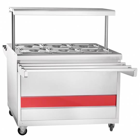 Мармит 2-х блюд паровой Абат Передвижная линия ЭМК-70ПМ (6xGN1/2-150)