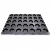 Лист для выпечки маффинов и кексов 80 мм 600*400 с антипригарным покрытием Лист для выпечки маффинов и кексов 80 мм 600*400 с антипригарным покрытием