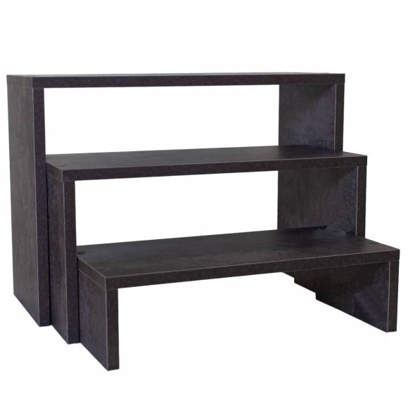 Горки для блюд ЛДСП+нерж RD1 набор 3-х уровневая