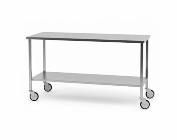 Тележка-стол для прачечной ТП29 ОЛДАК нерж., полка, г/п 100кг Тележка-стол для прачечной ТП29 ОЛДАК нерж., полка, г/п 100кг