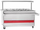 Мармит 2-х блюд паровой Абат Передвижная линия ЭМК-70ПМ-01 (8xGN1/2-150)