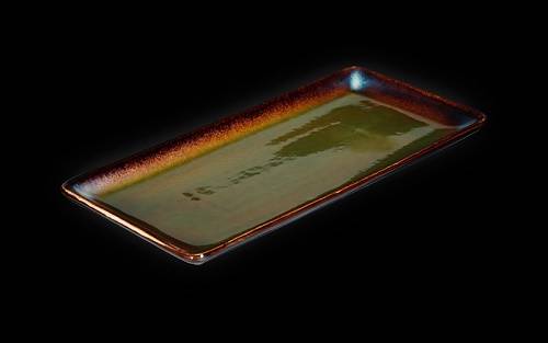 Блюдо прямоугольное 340х162мм Corone Verde синий+зеленый HL497050 фк0716 Блюдо прямоугольное 340х162мм Corone Verde синий+зеленый HL497050 фк0716