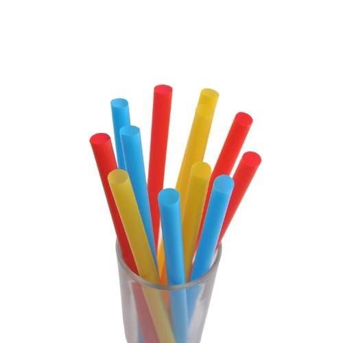 Трубочка для коктейля 1,2х21см цветная прямая 125 шт/уп. XXL