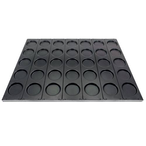 Лист для выпечки гамбургеров 90 мм 530*325 с антипригарным покрытием Лист для выпечки гамбургеров 90 мм 530*325 с антипригарным покрытием