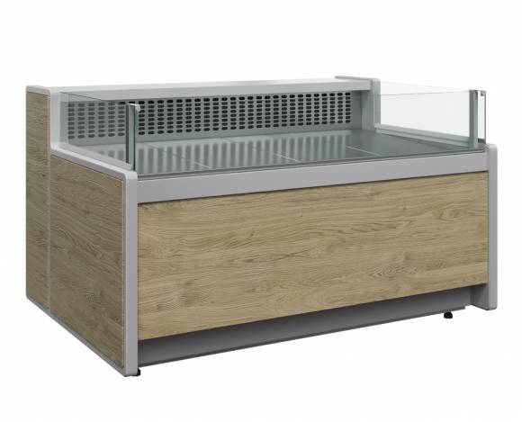 Витрина холодильная Полюс GC111 SP 1,25-2 (рыба на льду) (1010 (Мариель)) без боковин