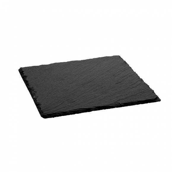 Блюдо,сланец,черное 20*20*0,5 см P.L. Proff Cuisine MSL2020