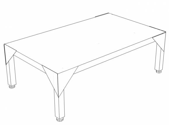 ПС Подтоварник со сплошной поверхностью 1100*600*300 ПС Подтоварник со сплошной поверхностью 1100*600*300