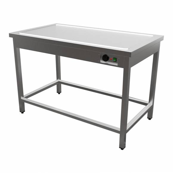 Стол тепловой Gastrolux СТС-157 с подогреваемой столешницей, обвязка с 4-х сторон 