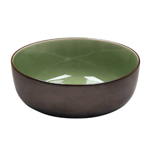 Салатник «Сейдж»; фарфор; D=17см; зелен., бронз. «Кунстверк» HL248660