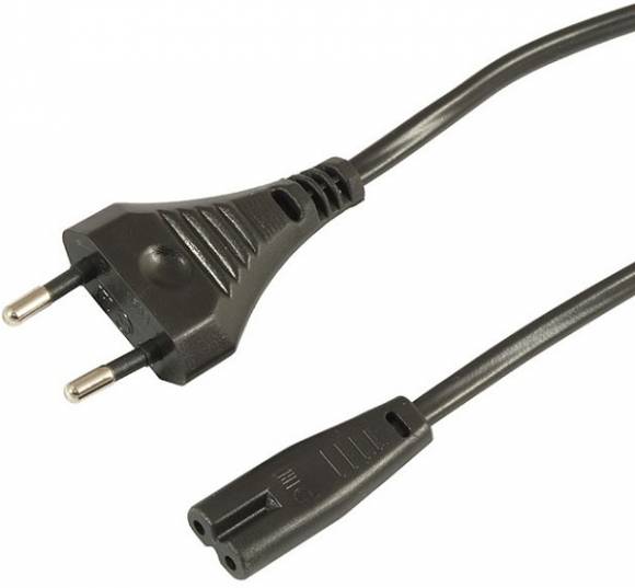 Шнур ШВВП-АП 2*0,75 S52C7, черный 1,8м