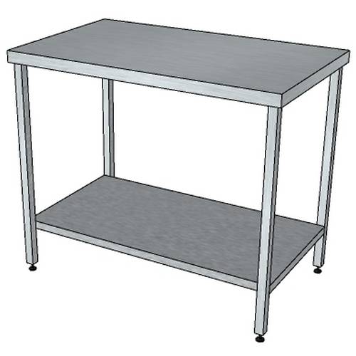 СПП стол производственный с полкой и без борта 1700*800*850