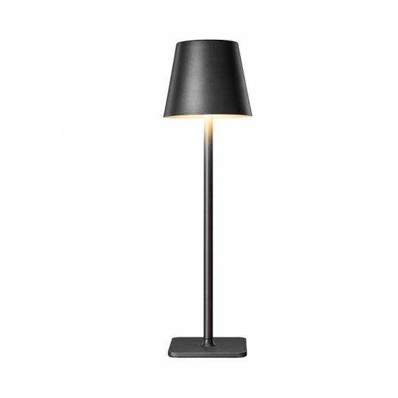 Лампа настольная беспроводная d=11 см. h=38 см. нерж., черная LED POST-MODERN MGline 75049