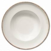 Тарелка для пасты 550мл 30см фарфор Gourmet Retro Bonna E100GRM30CK коричневый край b