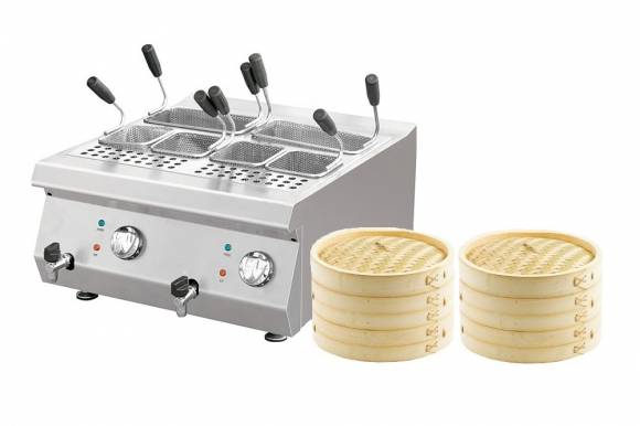 Макароноварка (паста-бойлер) серия 650 18л Kocateq 1M0CP1E ES с пароваркой 3Ф 7066