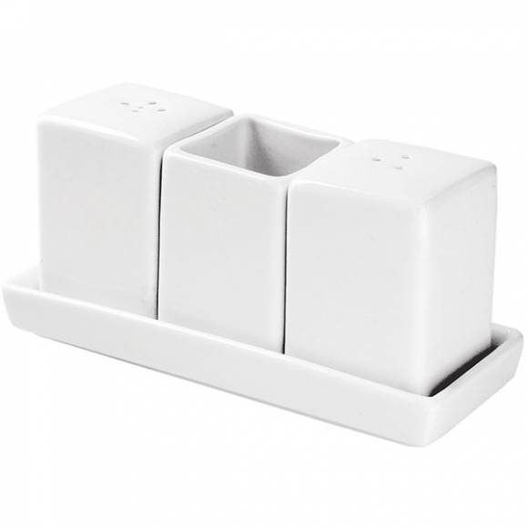 Набор для специй 3 предмета H=60 L=130 B=55мм «Кунстверк» A2750 /1/48/