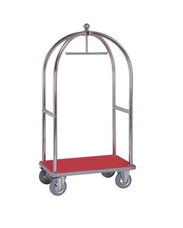 Тележка для багажа 96х59х180см ОЛДАК нерж., ковролин, арочные поручни ТМ 4.1